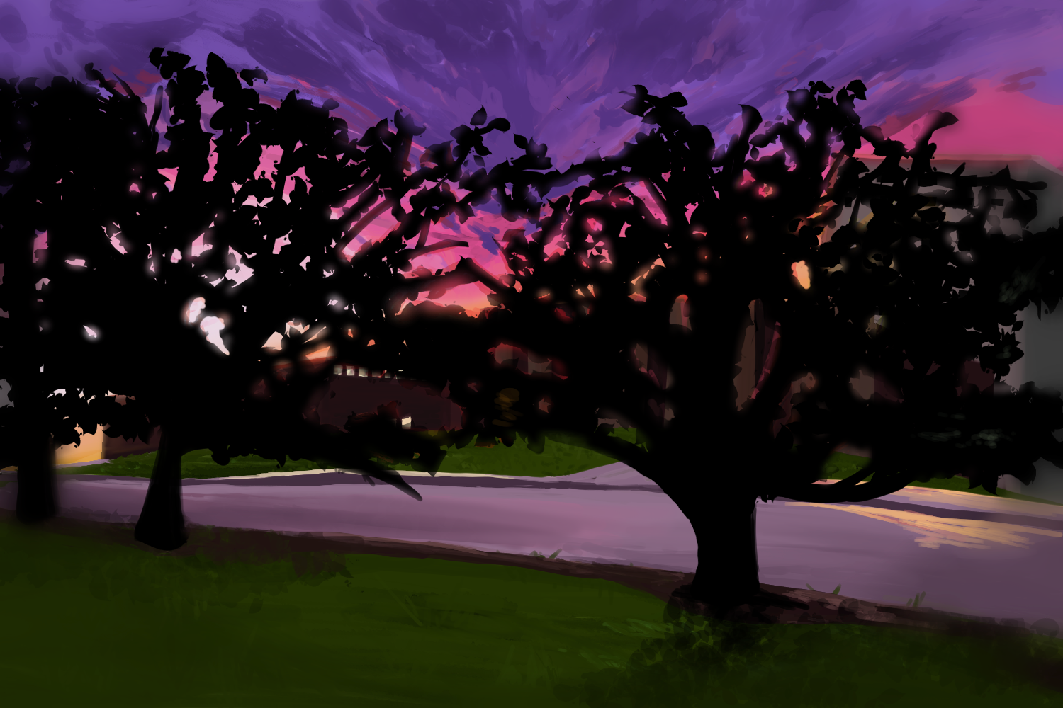 Replication of a tree scene